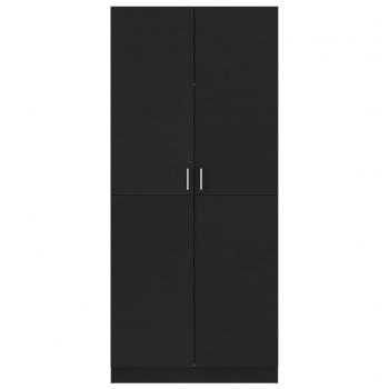 Kleiderschrank Schwarz 80x52x180 cm Holzwerkstoff