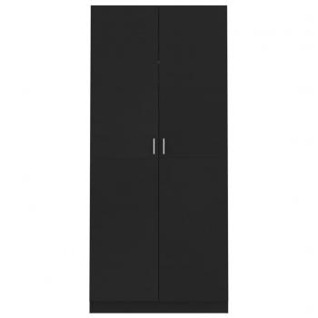 Kleiderschrank Schwarz 90x52x200 cm Holzwerkstoff
