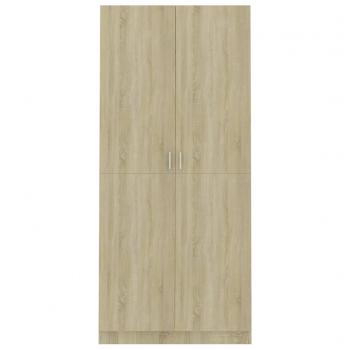Kleiderschrank Sonoma-Eiche 90x52x200 cm Holzwerkstoff
