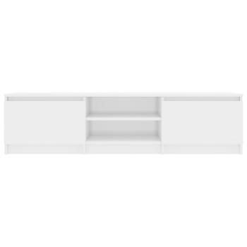 TV-Schrank Hochglanz-Weiß 140x40x35,5 cm Holzwerkstoff