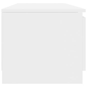 TV-Schrank Hochglanz-Weiß 140x40x35,5 cm Holzwerkstoff