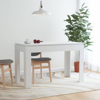 ARDEBO.de - Esstisch Weiß 120x60x76 cm Holzwerkstoff