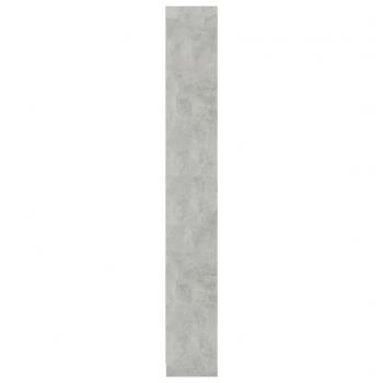 Bücherregal 5 Fächer Betongrau 40x24x175 cm Holzwerkstoff