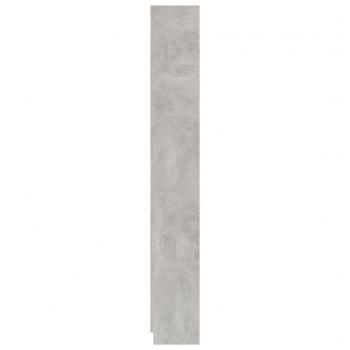 Bücherregal 5 Fächer Betongrau 60x24x175 cm Holzwerkstoff