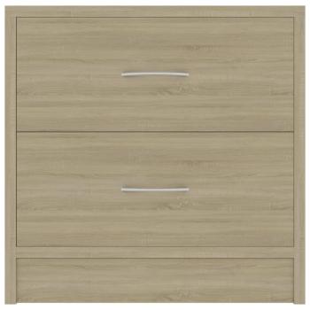 Nachttische 2 Stk. Sonoma-Eiche 40x30x40 cm Holzwerkstoff