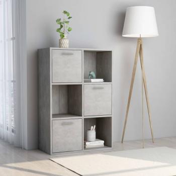 ARDEBO.de - Lagerschrank Betongrau 60x29,5x90 cm Holzwerkstoff