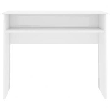 Schreibtisch Hochglanz-Weiß 90x50x74 cm Holzwerkstoff