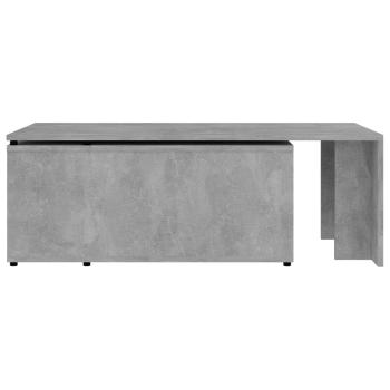 Couchtisch Betongrau 150x50x35 cm Holzwerkstoff