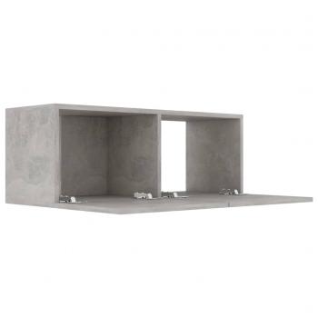TV-Schrank Betongrau 80x30x30 cm Holzwerkstoff