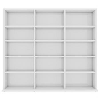 CD-Regal Hochglanz-Weiß 102x23x89,5 cm Holzwerkstoff