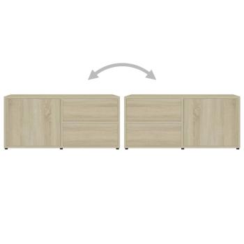 TV-Schrank Sonoma-Eiche 80x34x36 cm Holzwerkstoff