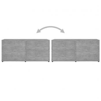 TV-Schrank Betongrau 80x34x36 cm Holzwerkstoff