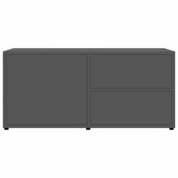 TV-Schrank Hochglanz-Grau 80x34x36 cm Holzwerkstoff