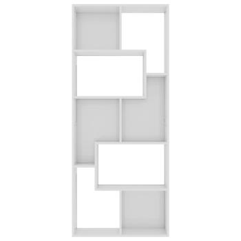 ARDEBO.de - Bücherregal Hochglanz-Weiß 67x24x161 cm Holzwerkstoff