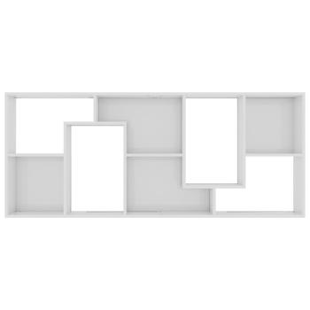 Bücherregal Hochglanz-Weiß 67x24x161 cm Holzwerkstoff