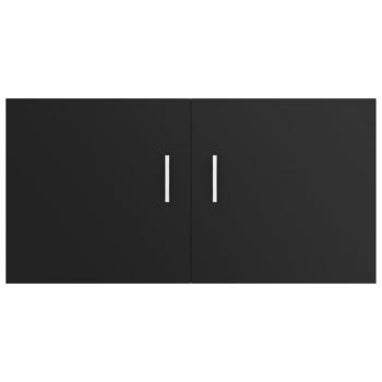 Wandschrank Schwarz 80 x 39 x 40 cm Holzwerkstoff
