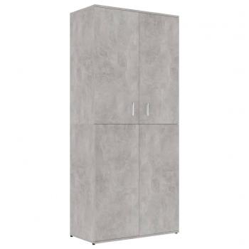 Schuhschrank Betongrau 80x39x178 cm Holzwerkstoff