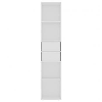 Bücherregal Weiß 36x30x171 cm Holzwerkstoff