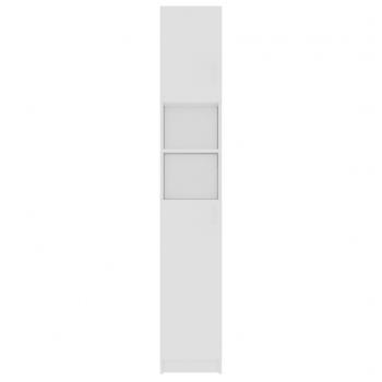 Badezimmerschrank Weiß 32×25,5×190 cm Holzwerkstoff