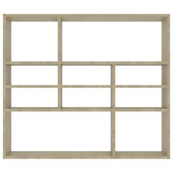 Wandregal Sonoma-Eiche 90x16x78 cm Holzwerkstoff