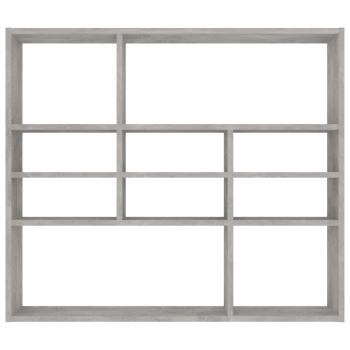 Wandregal Betongrau 90x16x78 cm Holzwerkstoff