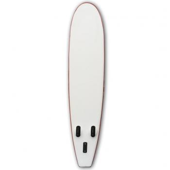 Stand Up Paddle Board SUP Aufblasbar Rot und Weiß 