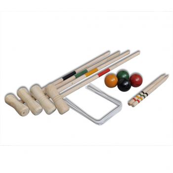 Krocket-Set Holz 4 Spieler  