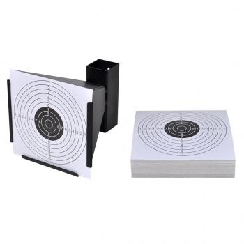 ARDEBO.de - Kugelfang 14 cm + 100 Zielscheiben aus Papier Trichter 