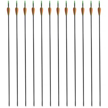 Recurvebogen-Pfeile 30" 0,6 cm Fiberglas 12 Stk.