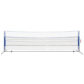 Badmintonnetz mit Federbällen 600x155 cm