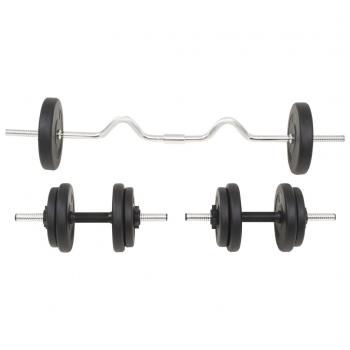 Langhantel- und Kurzhantel-Set 30 kg