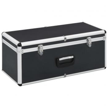 Aufbewahrungskoffer 2 Stk. Schwarz Aluminium 