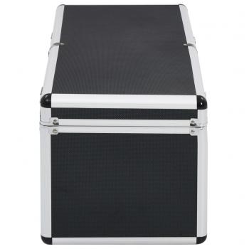 Aufbewahrungskoffer 2 Stk. Schwarz Aluminium 