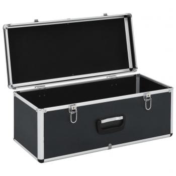 Aufbewahrungskoffer 2 Stk. Schwarz Aluminium 