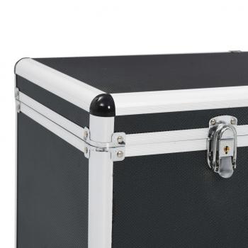 Aufbewahrungskoffer 2 Stk. Schwarz Aluminium 