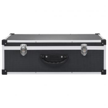 CD-Koffer für 80 CDs Aluminium ABS Schwarz
