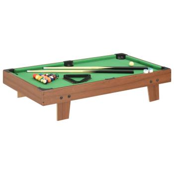 ARDEBO.de - 3-Fuß-Mini-Billardtisch 92×52×19 cm Braun und Grün 
