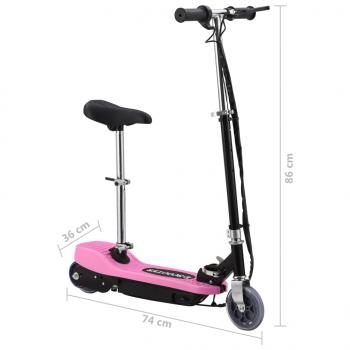 E-Scooter mit Sitz 120 W Rosa