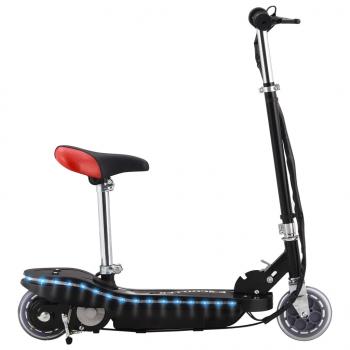 ARDEBO.de - E-Scooter mit Sitz und LED 120 W Schwarz