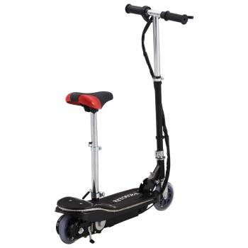 E-Scooter mit Sitz und LED 120 W Schwarz