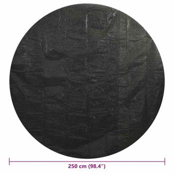 Poolabdeckung Schwarz 250 cm PE