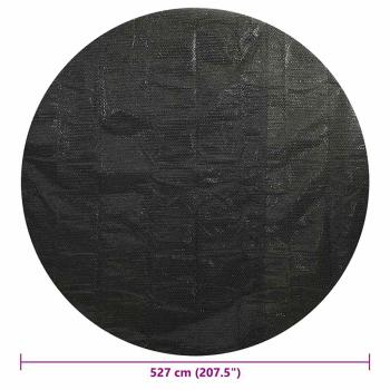 Poolabdeckung Schwarz 527 cm PE