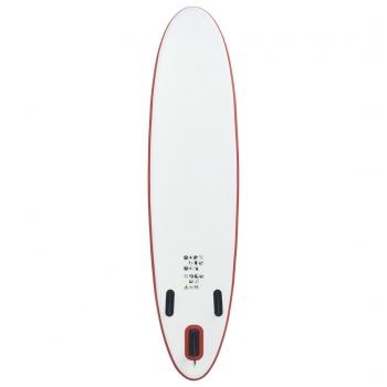 SUP-Board Aufblasbar Rot und Weiß