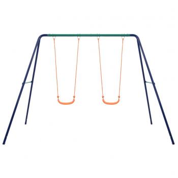 Schaukelset mit 2 Sitzen Stahl