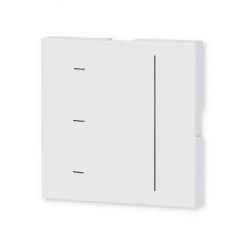 GIRA 536527 System 3000 Touchaufsatz System 55, Reinweiß Seidenmatt