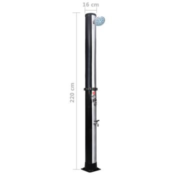 Solardusche mit Duschkopf und Wasserhahn 40 L