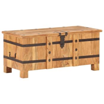 Truhe 90x40x40 cm Akazie Massivholz
