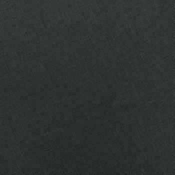Sessel mit Fußhocker Dunkelgrau Stoff