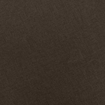 Sessel mit Fußhocker Braun Stoff 