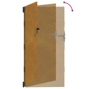 Gartentor 85x200 cm Cortenstahl